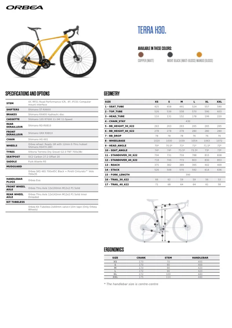 Orbea Terra H30 in Copper-1
